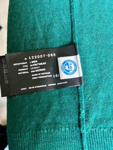 Arket Pullover M merinowolle Grün - Bild 3 von 6
