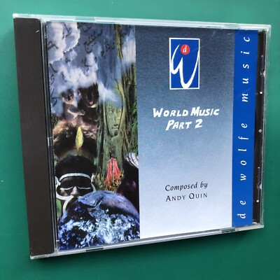 Andy Quin WORLD MUSIC #2 DeWolfe Library Soundtrack CD Samba Havana Caribbean NM