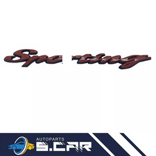 Sigla Scritta Sporting Rossa Per Punto Cinquecento Seicento Adesiva