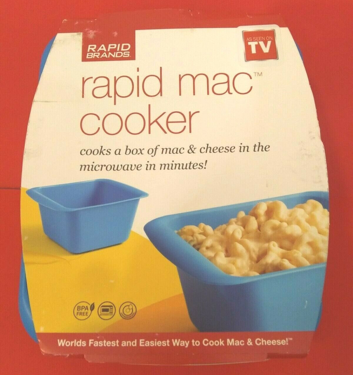 Rapid Brands Rapid Mac Cooker Bowl Microwave Mac And Cheese As Seen On Tv NEW