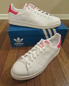 stan smith white red
