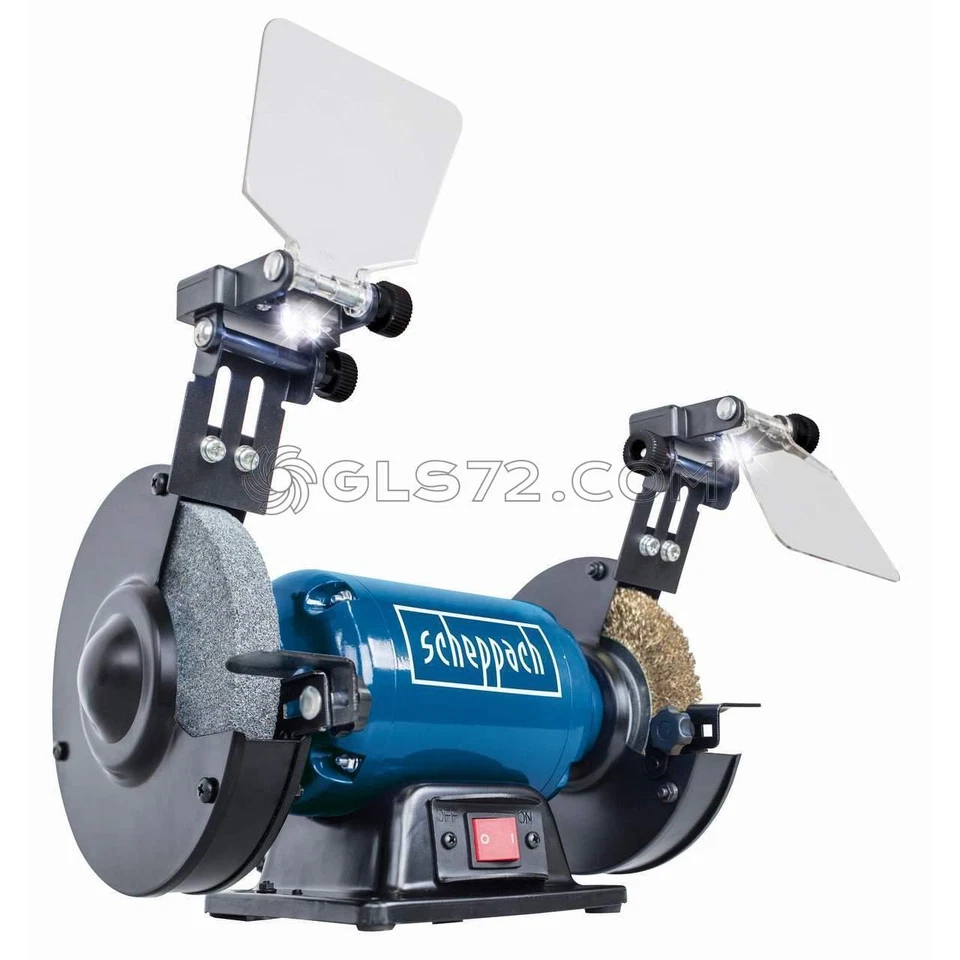 SMERIGLIATRICE DA BANCO MOLA SPAZZOLA DA 6" ø150 SCHEPPACH SM150LB LUCE-LED 400W