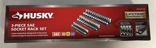 Husky SAE Socket Rack Set (3-Piece) 1/4, 3/8 And 1/2 Drive Free Shipping