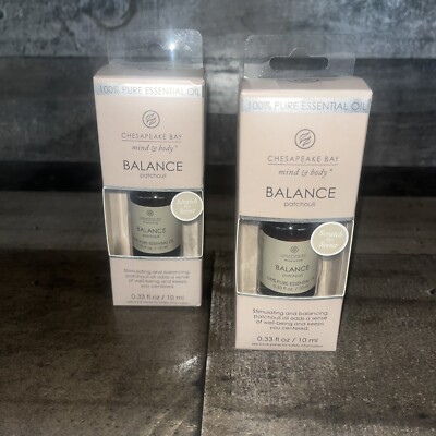 Chesapeake Bay Mind & Body ~ 100% Pure Essential Oil ~ Balance Patchouli ~ New