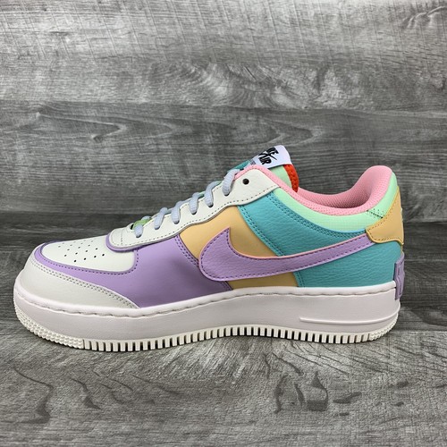 Nike AF1 Shadow Air Force 1 Pale Ivory Sage Vandalized CI0919 101 Women’s Sz 9.5 - 第 9/11 張圖片
