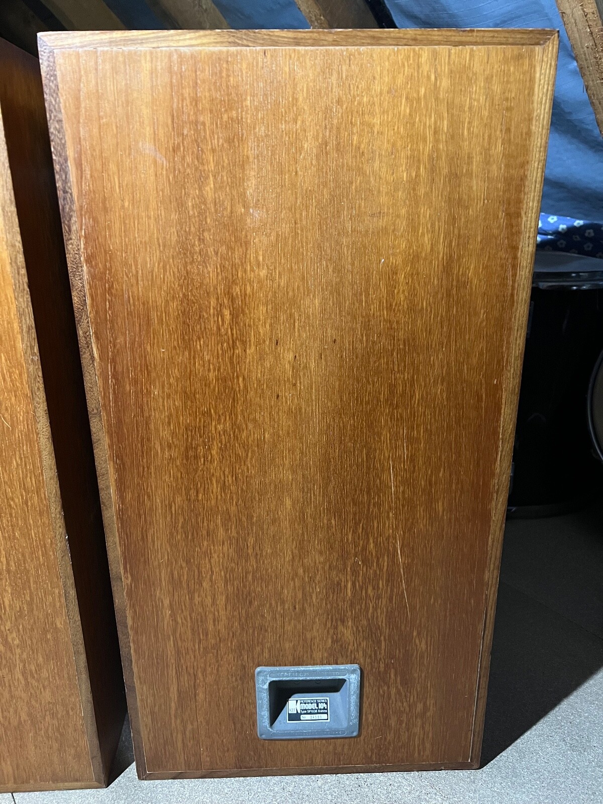 KEF Model 104aB Reference Speakers Walnut Original Warranty and