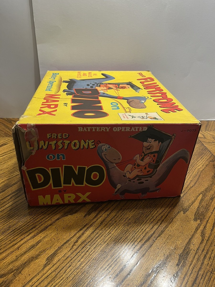 Vintage 1962 Made In Japan Marx Fred Flintstones Dino Vintage 1962 Made In Japan Marx Fred Flintstones Dino