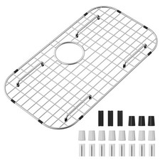 Sink Protector Grid 26-1/16" x 14-1/16", Rear Drain with Corner Radius 3-1/2"...