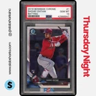 2018 BOWMAN CHROME #1 SHOHEI OHTANI RC ROOKIE BATTING PSA 10