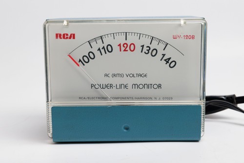 Vintage RCA Model WV-12B Power Line Monitor AC (RMS) Voltage Meter Working