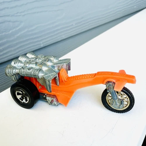 Hot Wheels Rrrumblers 1972 Roamin Candle Orange Motorcycle Trike All Original
