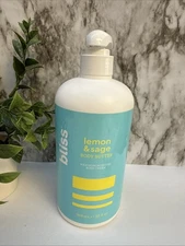 Bliss Lemon & Sage Body Butter Maximum Moisture Cream 32 fl oz – New