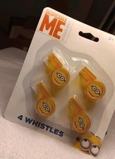 4 Despicable Me toy whistles New Sealed