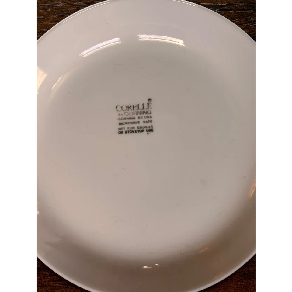 Juego de 4 platos de postre florales Corelle Corning Morning Blue aptos para microondas de colección Foto 4 de 4