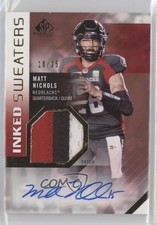 2021 SP Game Used Edition CFL Inked Sweaters 10/25 Matt Nichols Patch Auto 04f2