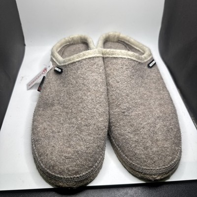 Giesswein Natural Beige Dannheim Wool Slippers Men's 11 / EUR 44