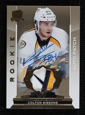 2014 Upper Deck The Cup Rookie Gold Foil 3/10 Colton Sissons #141 Patch Auto n5h