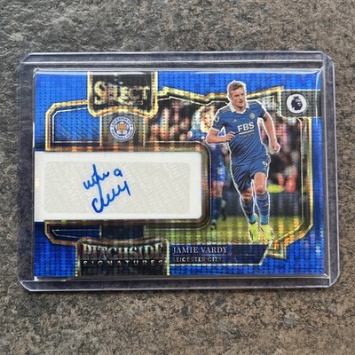 Jamie Vardy Auto Blue Panini Select Premier League 2022-23 Leicester City