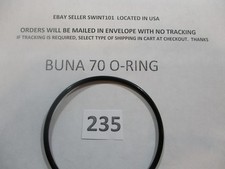235 O-ring 3-1/8" ID x 3-3/8" OD x 1/8" thick. Buna-70. Quan 1.