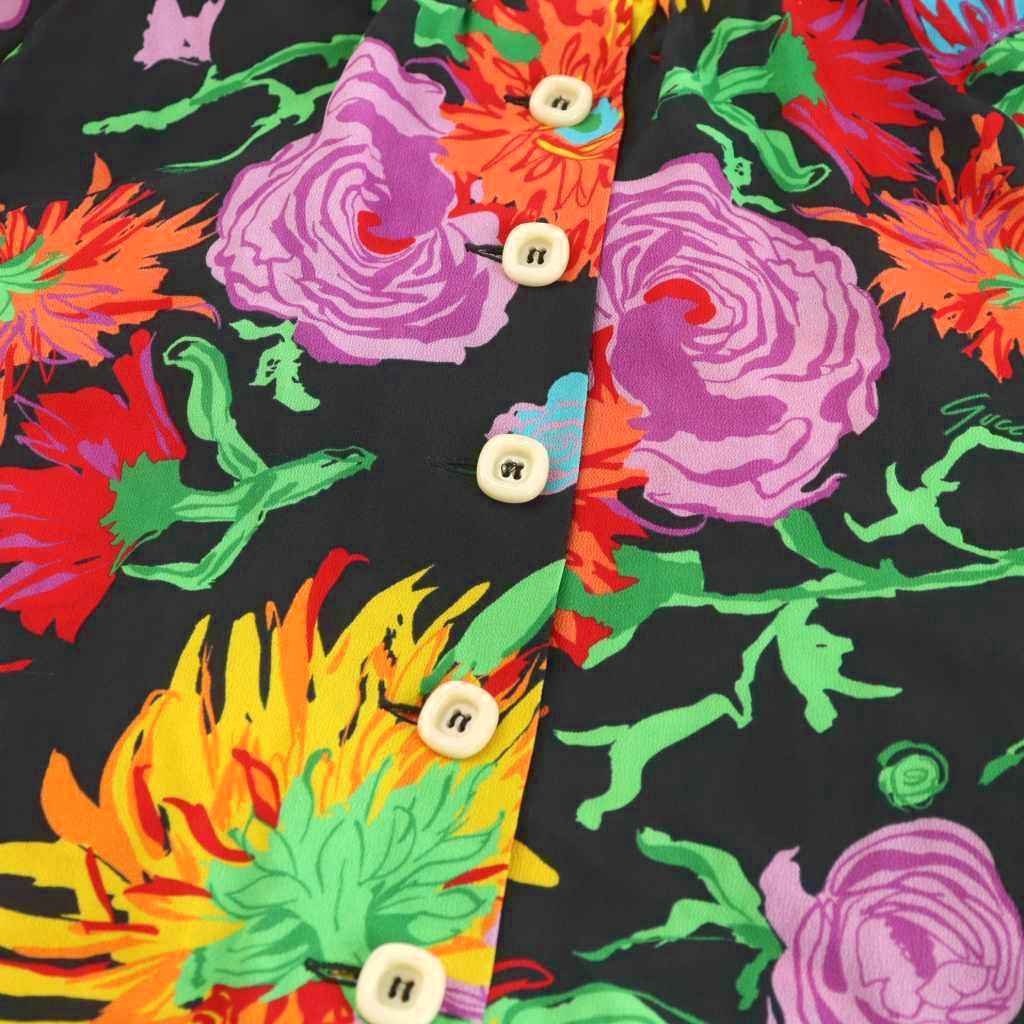 【Skirts】GUCCI Ken Scott Print Viscose Flared Skirt Long Length Floral Lace thumbnail 6