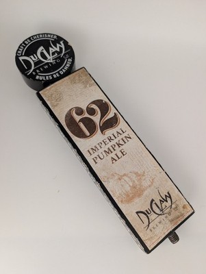 DuClaw Tap Handle 62 Imperial Pumpkin Ale Black & Cream RARE