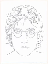 ANDY WARHOL JOHN LENNON 1985-86 VINTAGE OFFSET LITHOGRAPH Brooke Alexander