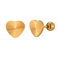 Heart Shape Stud Earring for Women Stainless Steel Fashion Earrings Jewelry Gift