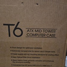 Zalman T6 ATX Mid Tower Steel Computer Case Black USB 2.0 USB 3.0 Audio