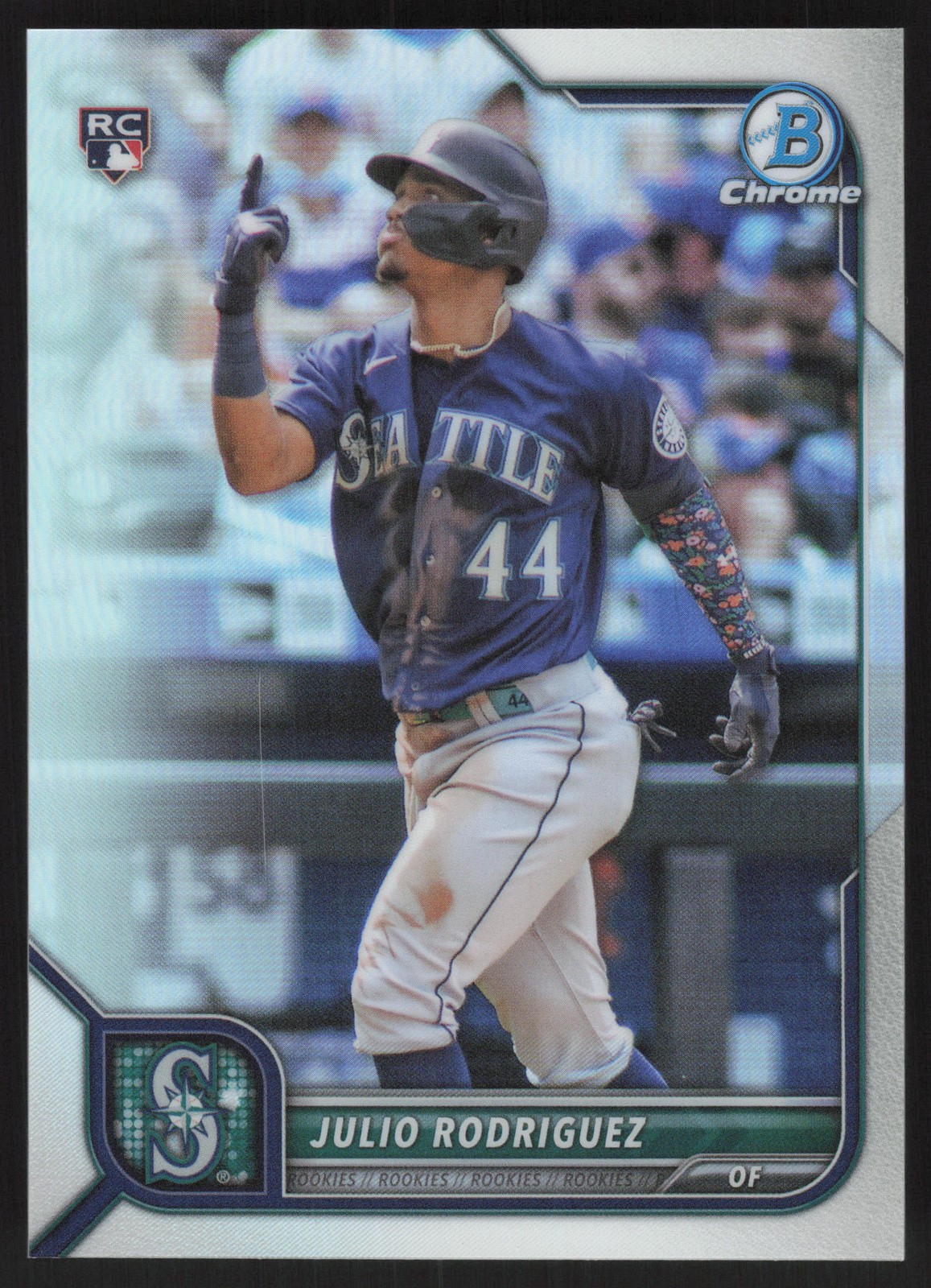 Julio Rodriguez 2022 Bowman Chrome Refractor #48 /499