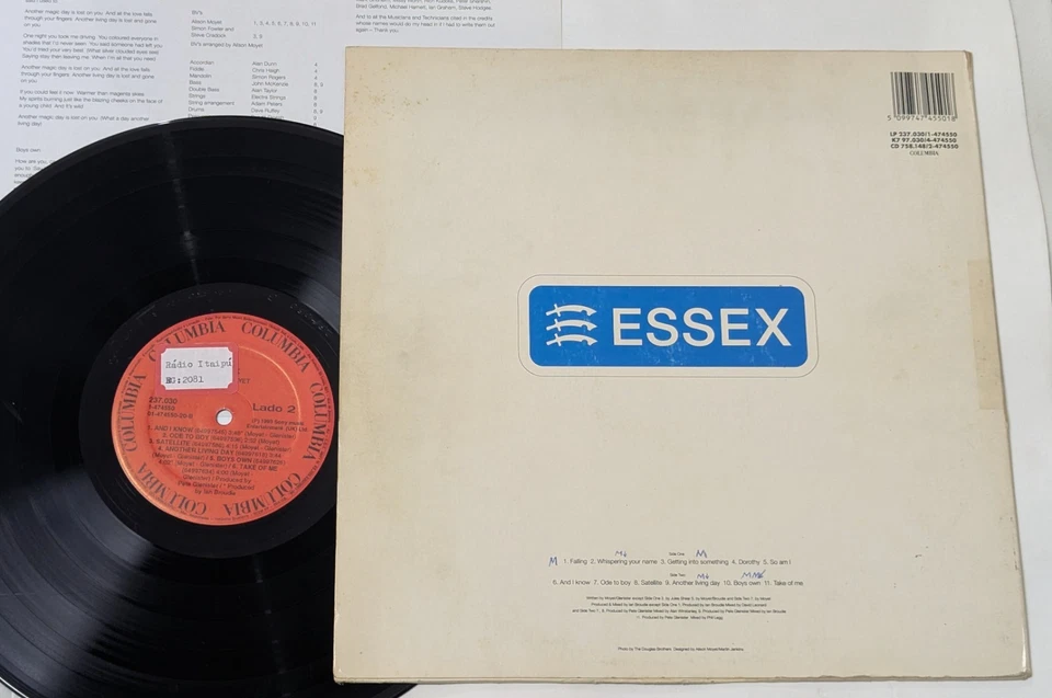 Alison Moyet - Essex BRAZIL 1st press LP 1993 Columbia Yazoo Erasure - Image 2 of 3