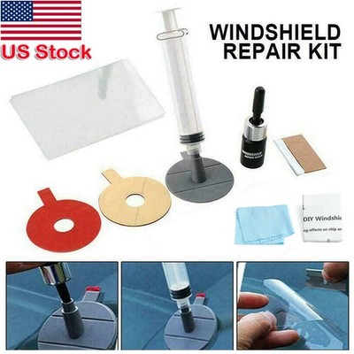 Car Windshield Repair Tool Kit Fix Car Wind Glass Windscreen For Chip Crack NEW