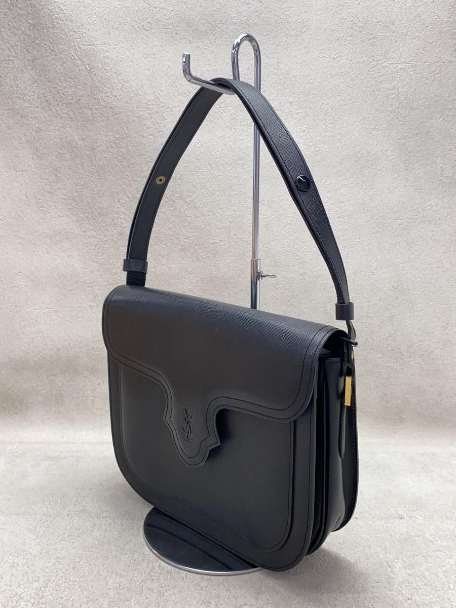 YVES SAINT LAURENT ALTRE BORSE PELLE NERA CON MACCHIE INTERNE CONSIDERANDO Usate