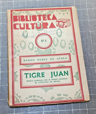 1930s Tigre Juan Ramon Perez De Ayala Paperback Book Spanish    d