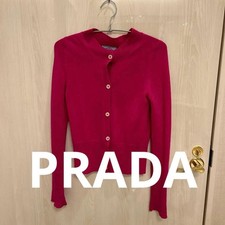 USED PRADA PINK CARDIGAN GOOD