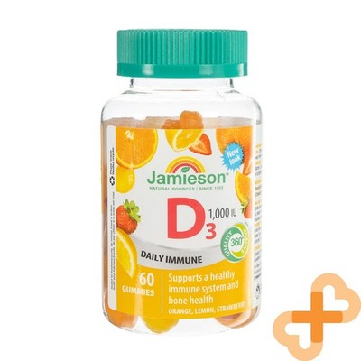 Jamieson Vitamin D3 Gummies 1000 Iu Orange Knochen Zähne Entwicklung Immune N60
