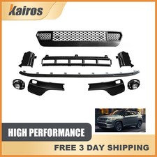 New For 2022 2023 2024 Jeep Compass Front Upper Lower Grille Kit With Fog Lights
