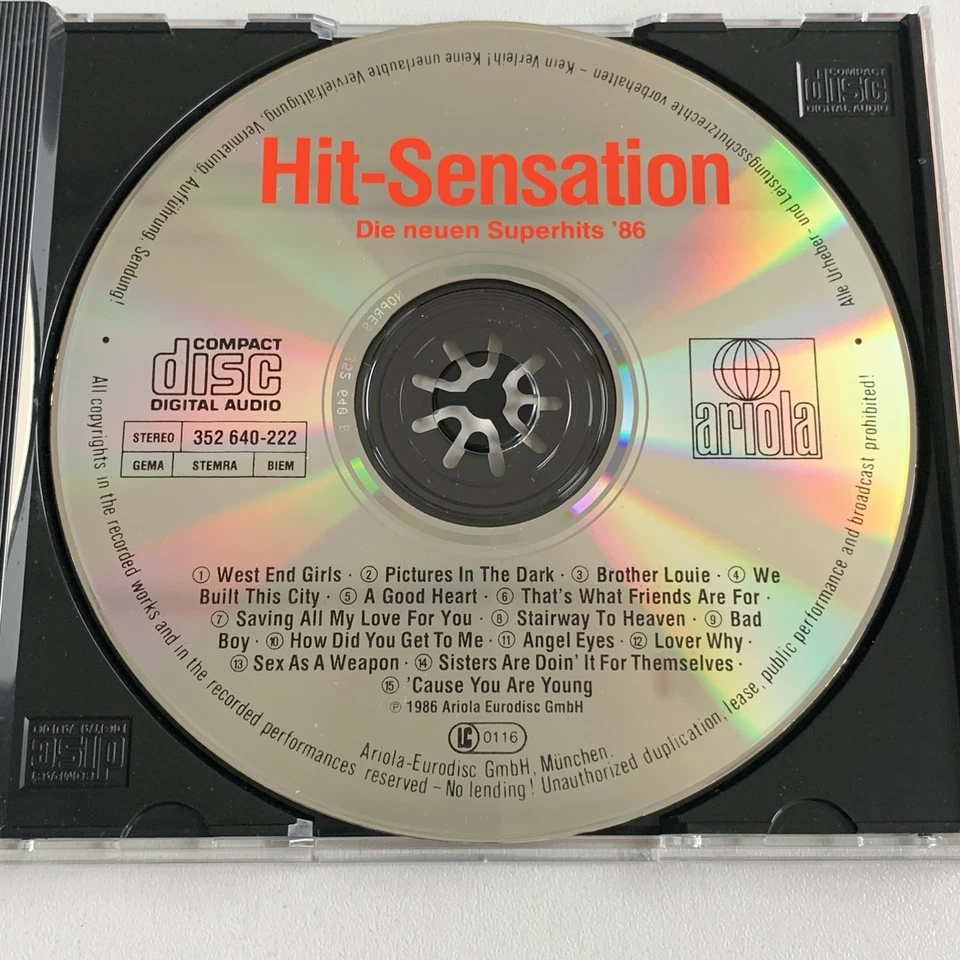 CD 15 Hit-Sensation - Die neuen Superhits ‘86 CC Catch Modern Talking Den Harrow - Bild 3 von 4