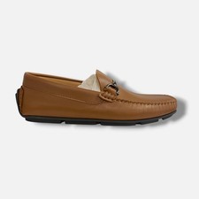 Bruno Magli Men's Brown Parker Leather Loafer Shoes Size 9.5