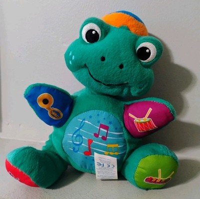 HTF Vntg Baby Einstein Press & Play Pals Baby Neptune Turtle Musical Plush WORKS
