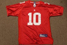 Eli Manning New York Giants Authentic Reebok 2007 Red Alternate Jersey Mens 50