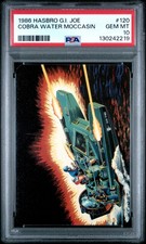 1986 HASBRO G.I. JOE  120 COBRA WATER MOCCASIN PSA 10