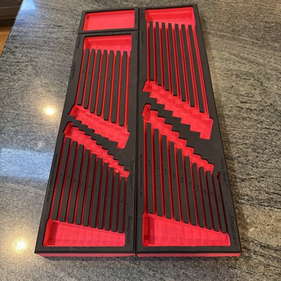 #ad Snap On fmwrm13b fmwrs13b 7 25mm 1 4 1 5 16” foam for wrench sets NO TOOLS $549.95