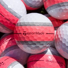 24 TaylorMade Tour Response Pink Stripe 5A/4A Mix Used Golf Balls FREE SHIPPING