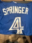 Brand New George Springer Toronto Blue Jays Jersey Autographed MLB PSA COA