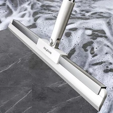 Rubber Squeegee Broom for Floor,62" Long Handle Window Squeegee, Silicone Pet...