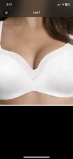 Playtex 4823 Secrets Shape Balconette Underwire Bra WHITE 38G FULL COVERAGE
