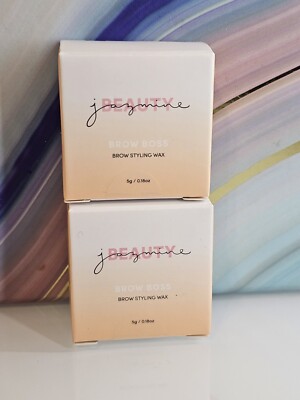 2X Jazmine Beauty Brow Boss Styling Wax .018 oz New in Box