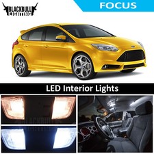 White Led Interior Lights Replacement Kit For 2011-2017 Ford Focus 4 Bulbs