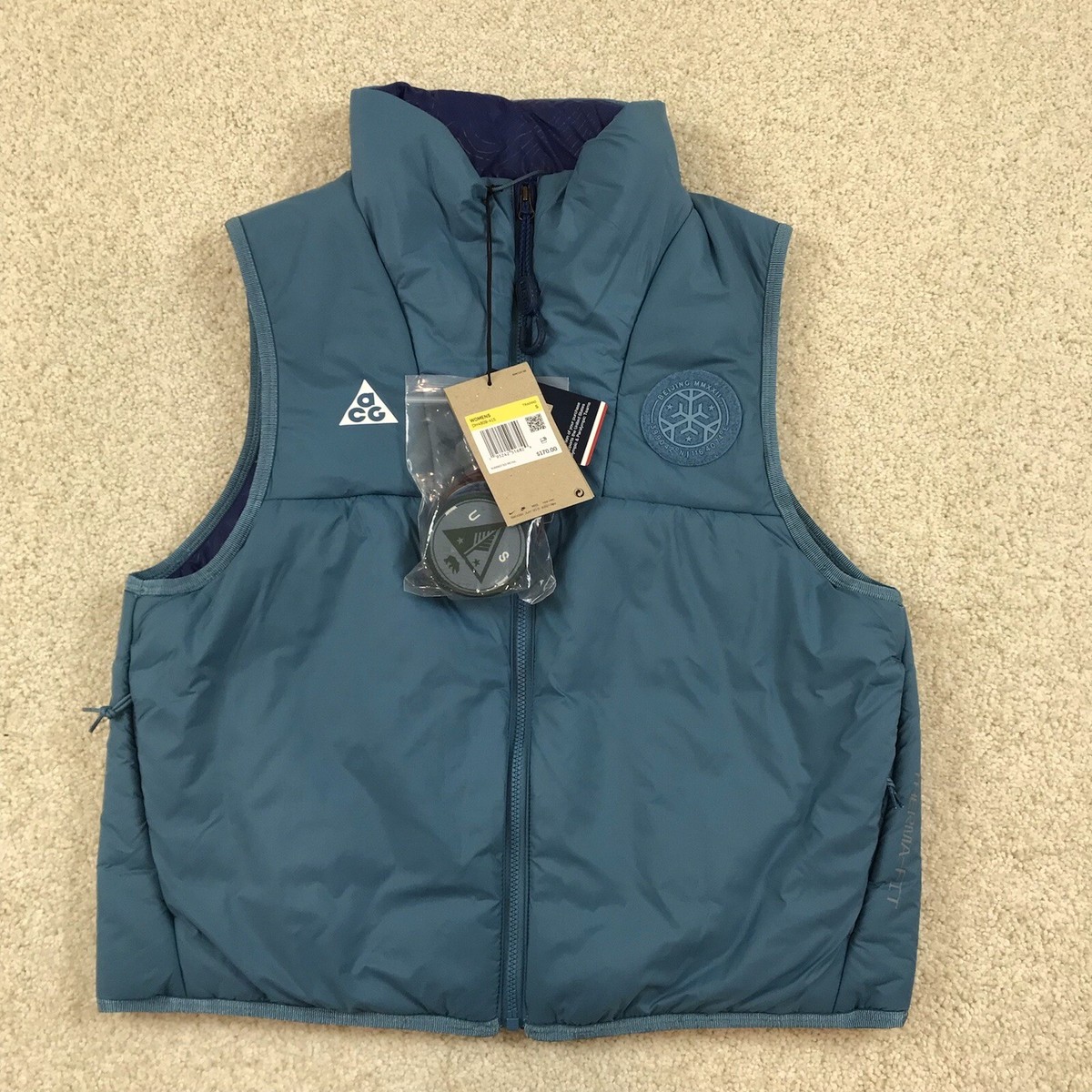 Nike ACG Therma-Fit USA Team Packable Insulated Vest Womens Small