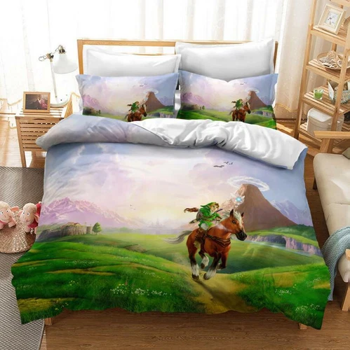 Juego de funda nórdica Legend of Zelda Games edredón Doona cama individual doble tamaño queen - Imagen 24 de 28